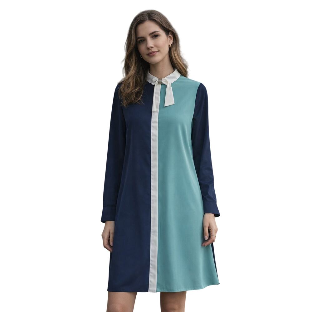 Vintage Kayra Shirt Dress Womens EU 40 US 8 Office Career Chic Relaxed Fit